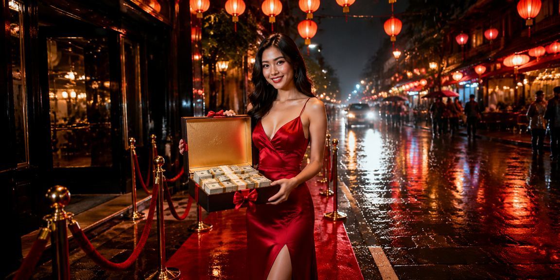 Người hâm mộ bóng đá Hà Nội đặt kèo trực tuyến dưới ánh đèn lồng buổi tối