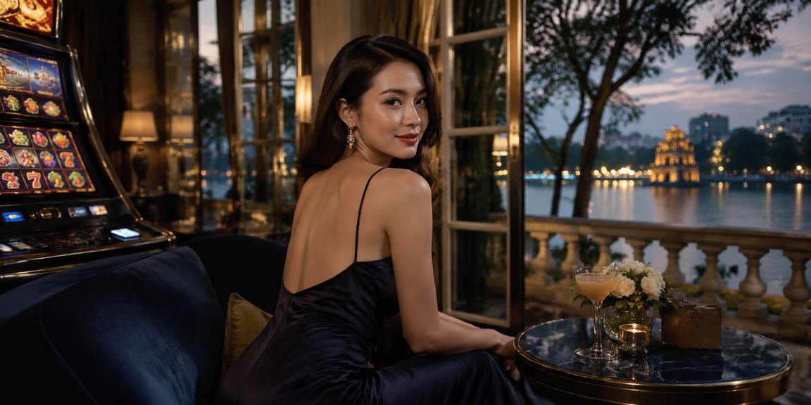 Người chơi xem kết quả xổ số trực tuyến bên tách cà phê Hà Nội