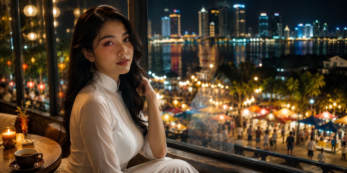 Không khí giải trí casino sang trọng tại Phú Quốc với trang phục áo dài truyền thống